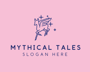 Flying Mythological Pegasus logo