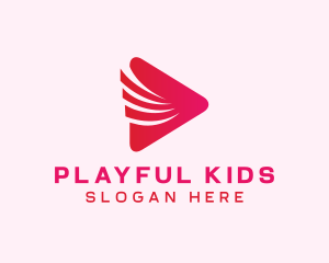 Video Play Button logo design