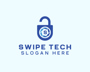 Camera Shutter Lock logo design