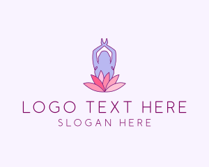 Lotus Yoga Pose logo