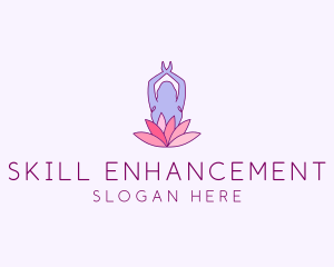 Lotus Yoga Pose logo