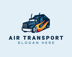 Blazing Cargo Trucking logo design