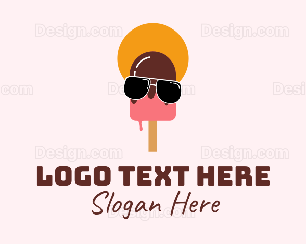 Cool Summer Popsicle Logo