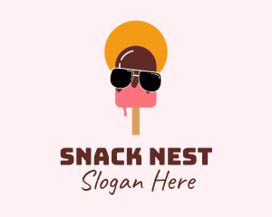 Cool Summer Popsicle  logo design