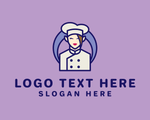 Female Kitchen Chef  logo