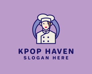 Female Kitchen Chef  logo design