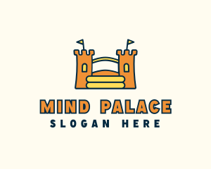 Bouncy Inflatable Palace  logo design