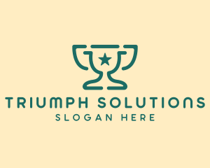 Simple Star Trophy  logo design