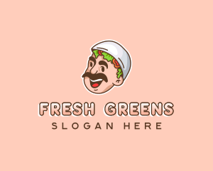 Salad Vegan Vegetarian logo design