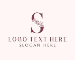 Floral Spa Letter S logo