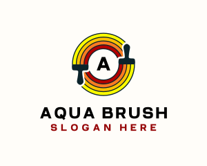 Paint Brush Renovation logo design