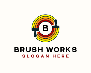 Paint Brush Renovation logo design