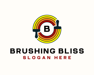 Paint Brush Renovation logo design