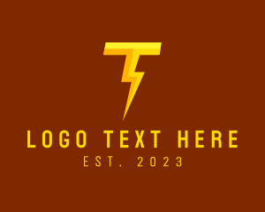 Hero Thunder Letter T logo