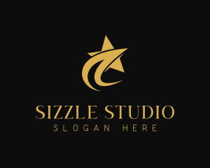 Swoosh Star Art Studio logo design