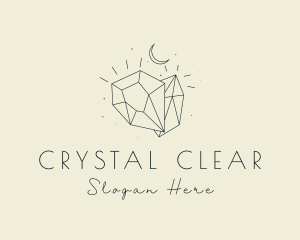 Gemstone Moon Jewelry logo design