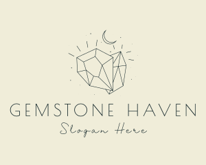 Gemstone Moon Jewelry logo design