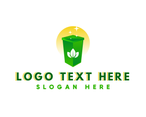 Garbage Bin Leaf logo