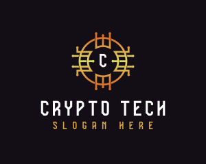 Digital Tech Cryptocurrency logo design