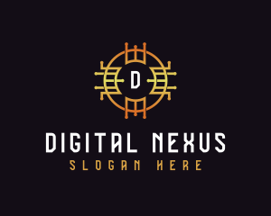 Digital Tech Cryptocurrency logo design