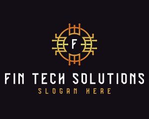 Digital Tech Cryptocurrency logo design