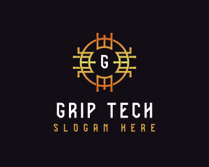 Digital Tech Cryptocurrency logo design