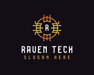 Digital Tech Cryptocurrency logo design