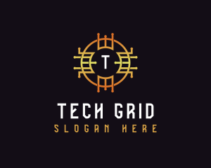 Digital Tech Cryptocurrency logo design