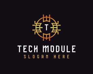 Digital Tech Cryptocurrency logo design