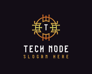 Digital Tech Cryptocurrency logo design