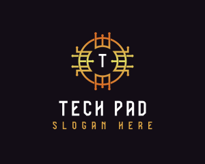 Digital Tech Cryptocurrency logo design