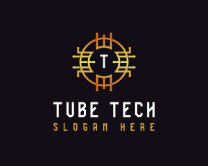 Digital Tech Cryptocurrency logo design