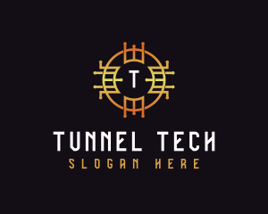 Digital Tech Cryptocurrency logo design