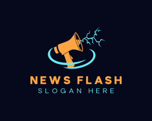 Lightning Blowhorn Megaphone logo