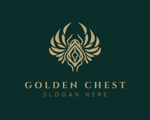 Luxury Gold Scarab logo design