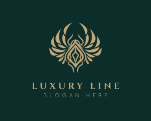 Luxury Gold Scarab logo design