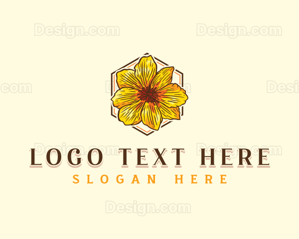 Flower Botany Plant Logo