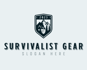 Shield Outdoor Mountaineering logo design