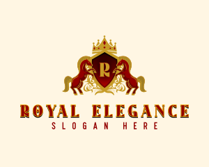 Royal Crest Horse logo design