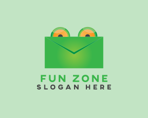 Frog Mail Envelope logo design