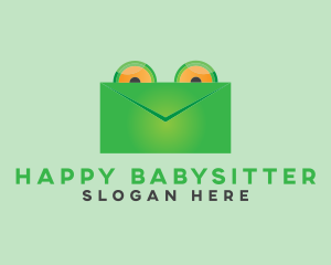 Frog Mail Envelope logo design