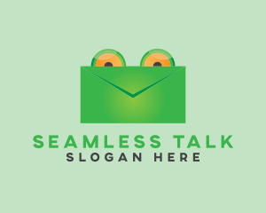 Frog Mail Envelope logo design