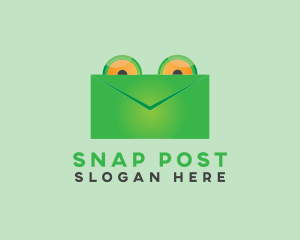 Frog Mail Envelope logo design