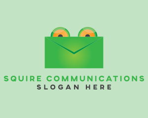 Frog Mail Envelope logo design