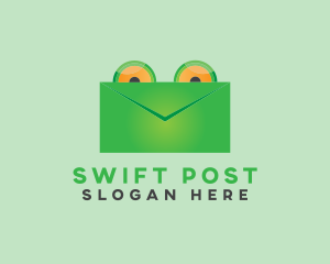 Frog Mail Envelope logo design