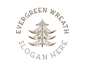 Rustic Pine Tree logo design