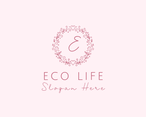 Floral Wreath Wedding Planner logo design