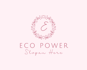 Floral Wreath Wedding Planner logo design