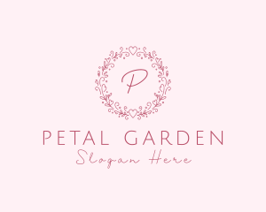 Floral Wreath Wedding Planner logo design