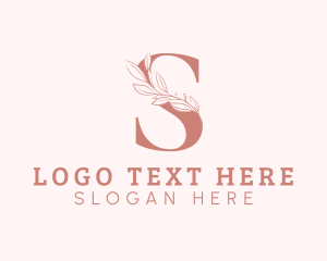 Elegant Leaves Letter S logo